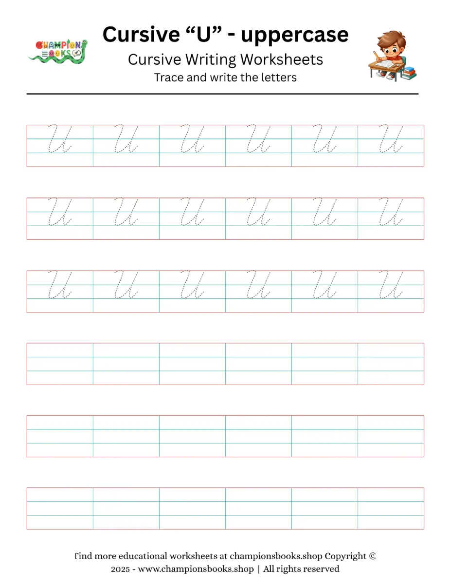 Cursive “U” - uppercase